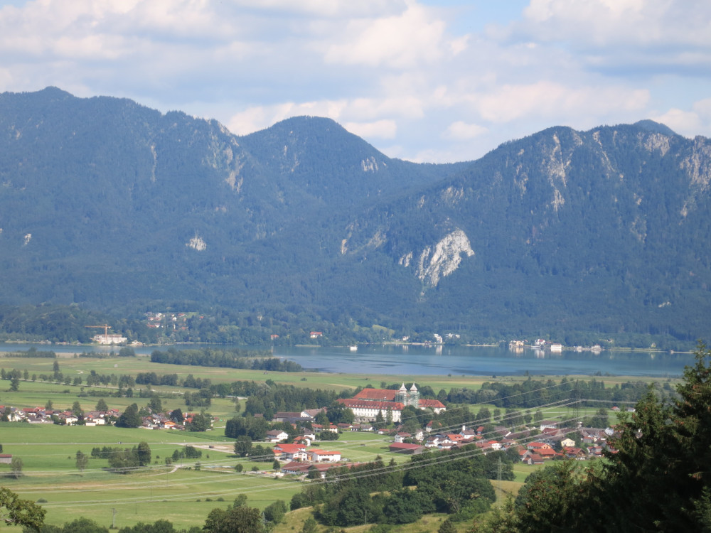 Kochelsee mit Kloster Schlehdorf